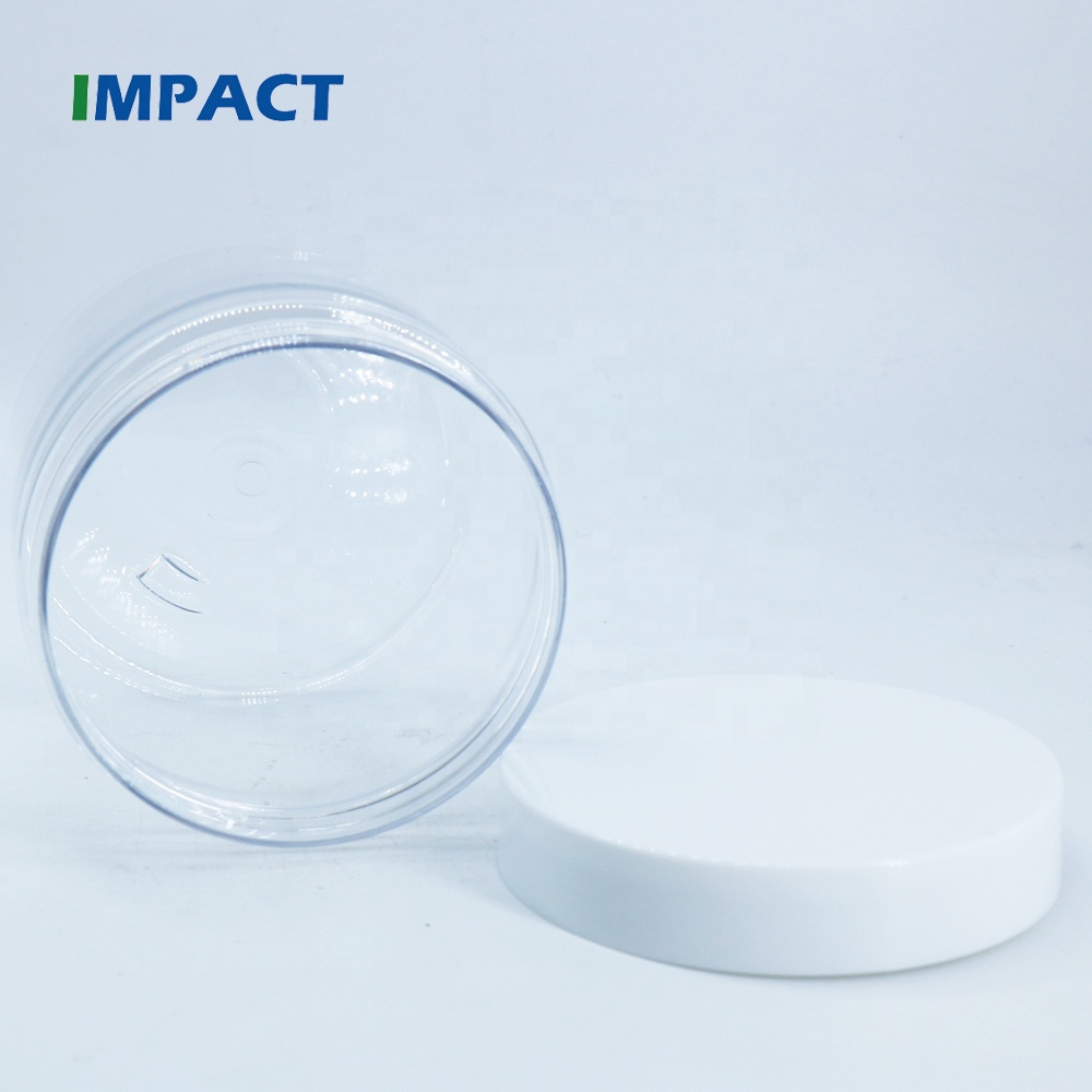 400ml Transparent PET Plastic Jar with White Cap