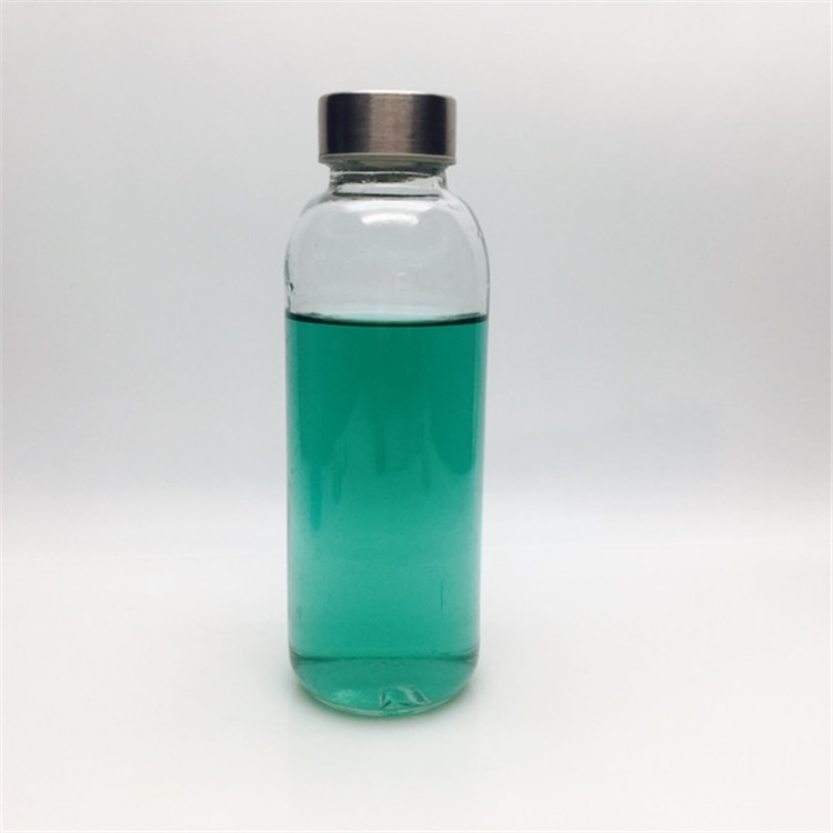 400ml customs glass water bottles juice drinks with string and cover