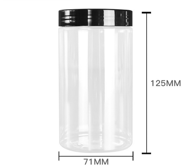 400ml diameter 71mm plastic containers for food tea cookie
