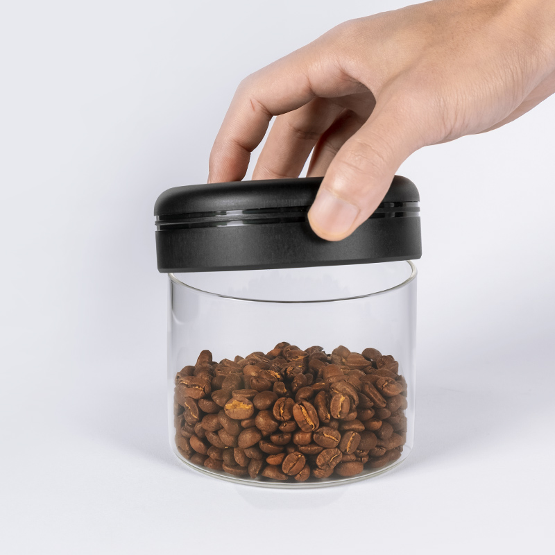 400ml high quality Small Glass Jars Kitchen Canister Set glass jars food With Lid