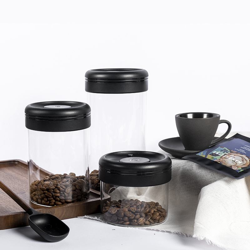 400ml high quality Small Glass Jars Kitchen Canister Set glass jars food With Lid