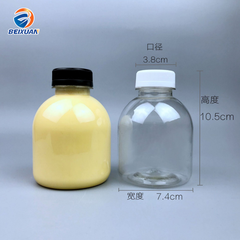 400ml plastic Creative cute shape Fruit and vegetable juice cold brew tea beverage bottle