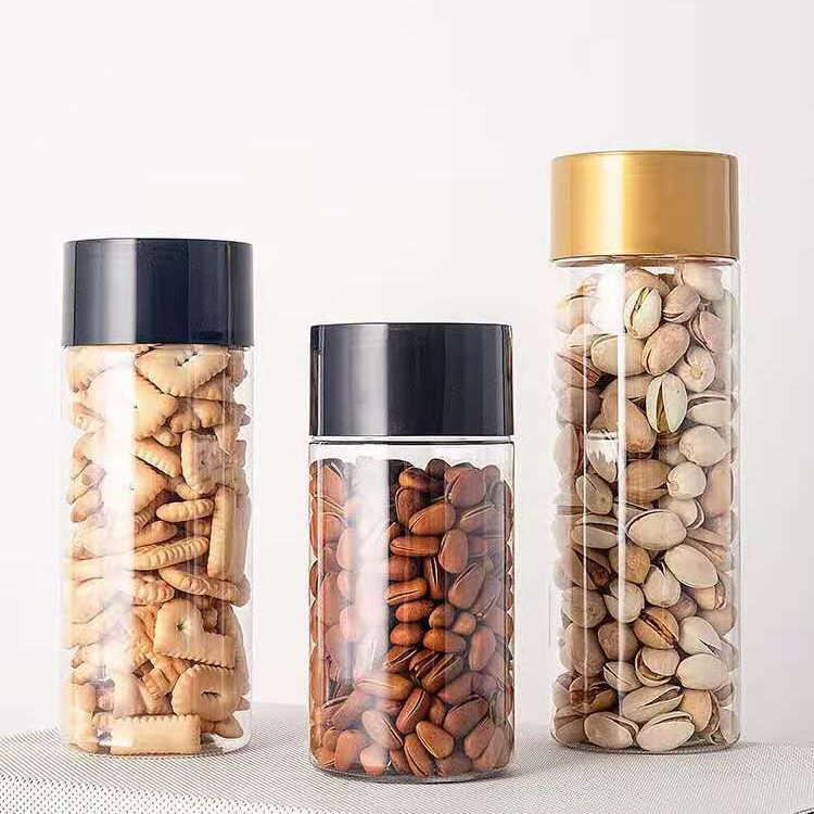 400ml wholesale empty pet food plastic storage jar