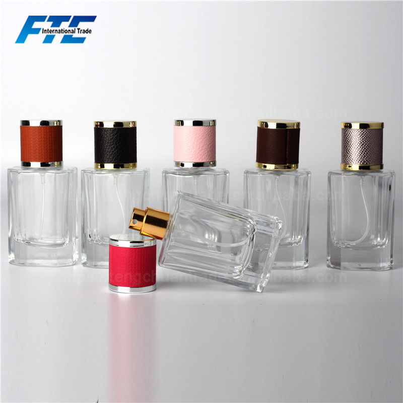 40ML Custom Made Refill Transparent Polished Empty Perfume Glass Bottle