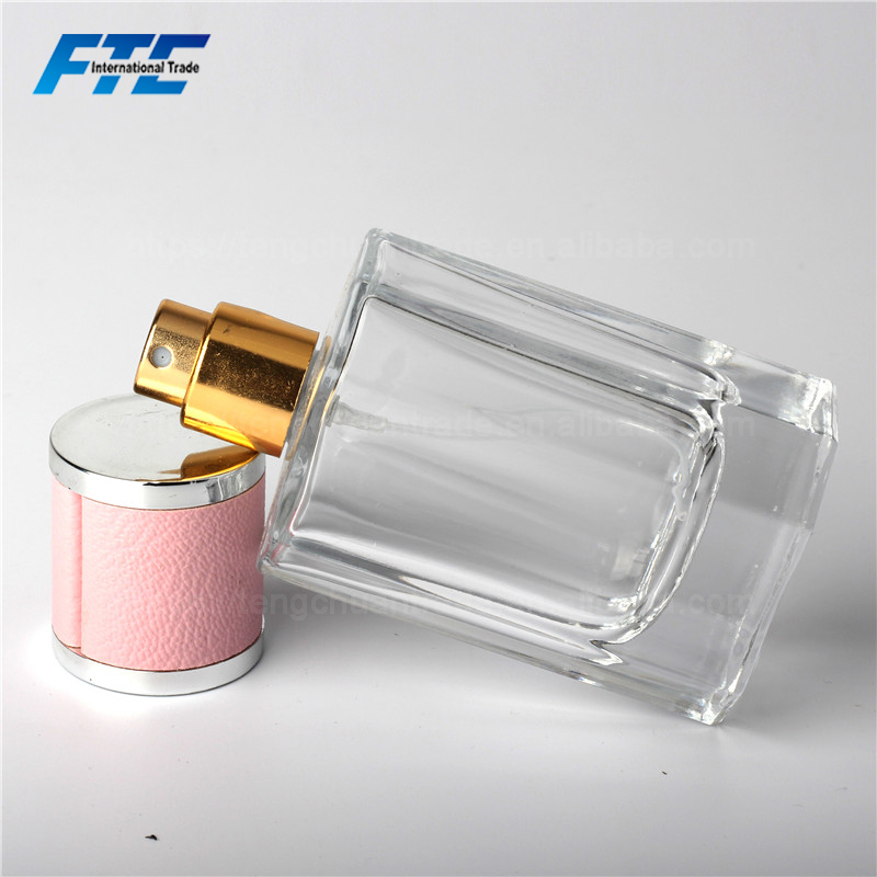 40ML Custom Made Refill Transparent Polished Empty Perfume Glass Bottle