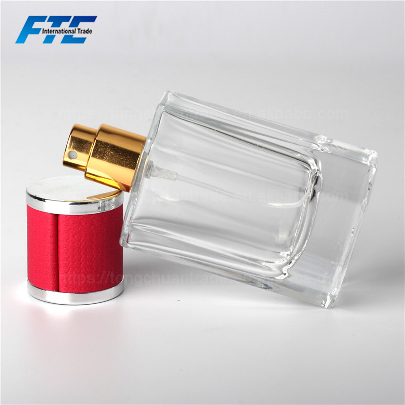 40ML Custom Made Refill Transparent Polished Empty Perfume Glass Bottle