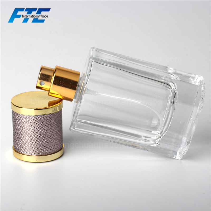 40ML Custom Made Refill Transparent Polished Empty Perfume Glass Bottle