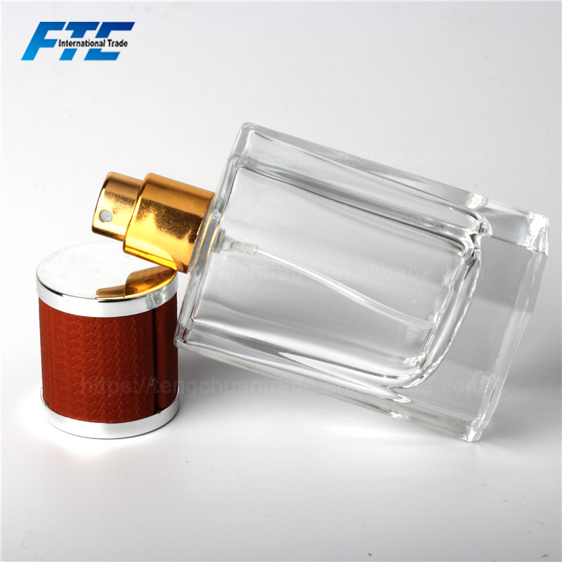 40ML Custom Made Refill Transparent Polished Empty Perfume Glass Bottle