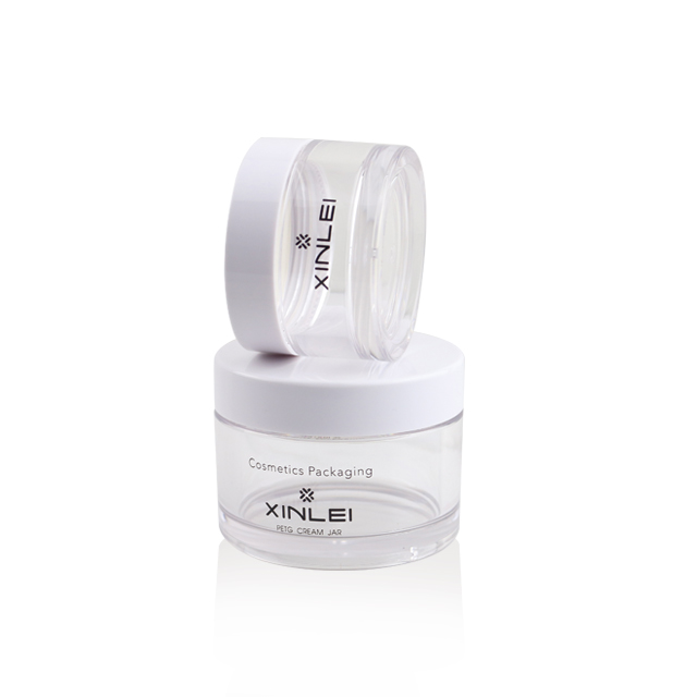 40g 1.5oz Petg cream packaging cosmetic clear jar for nail dip powder and eyeshadow packaging