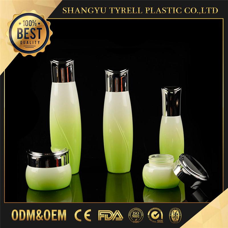 40ml 100ml 120ml High quality luxury Glass lotion bottle and jar container packaging cosmetic bottle set