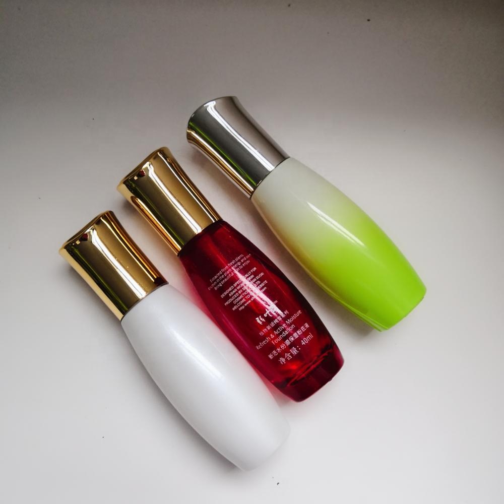 40ml 100ml 120ml High quality luxury Glass lotion bottle and jar container packaging cosmetic bottle set