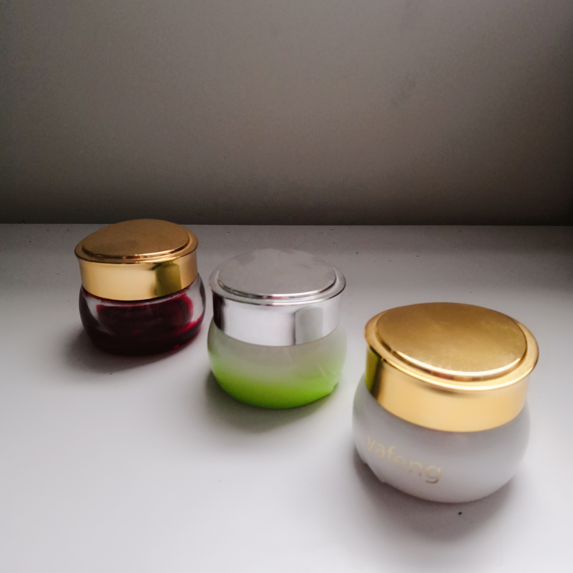 40ml 100ml 120ml High quality luxury Glass lotion bottle and jar container packaging cosmetic bottle set