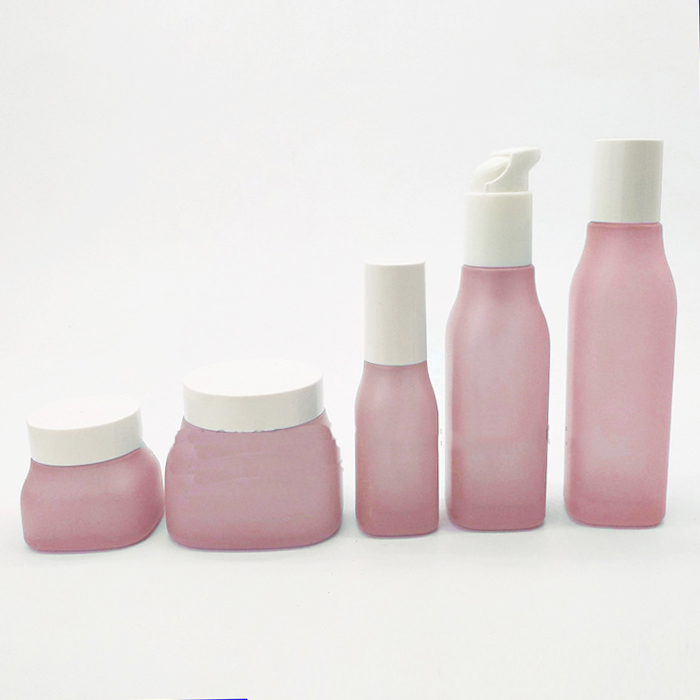 40ml 100ml 120ml facial oil packaging custom square glass serum bottle for body lotion