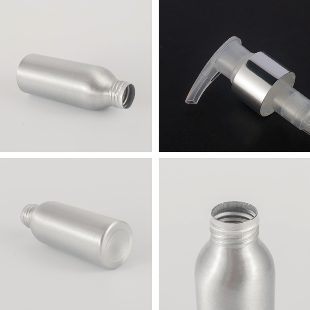 40ml 50ml 100ml 120ml 150ml 250ml cosmetic packaging aluminum bottle pump for lotion/serum wholesale