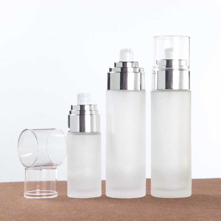 40ml 80ml 100ml 120ml 30g 50g new design frosted glass cream jar cosmetic bottle