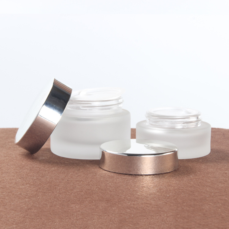 40ml 80ml 100ml 120ml 30g 50g new design frosted glass cream jar cosmetic bottle