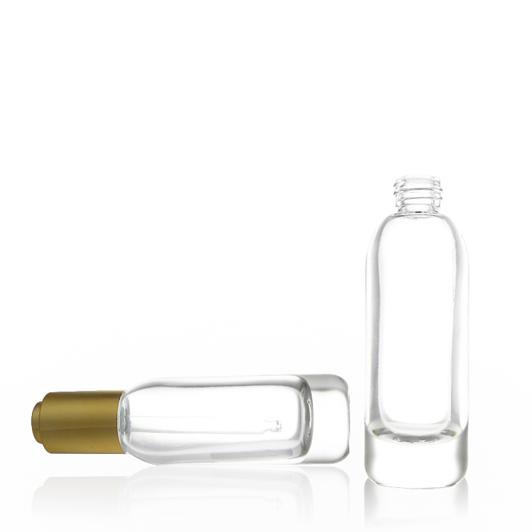 40ml Clear Glass Thick Dropper Bottle