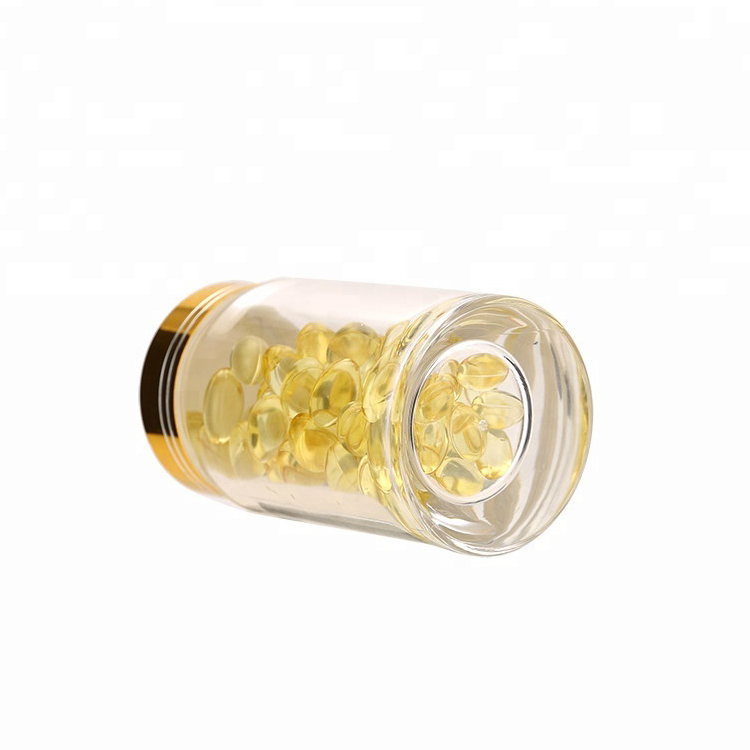 40ml Plastic Acrylic Capsule Bottle Food Grade With Aluminum Cap Add Liner In Stock