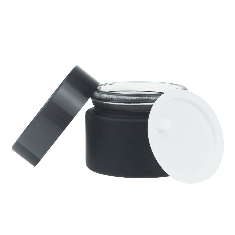 40ml Round Frosted Black Cream Jar Wholesale