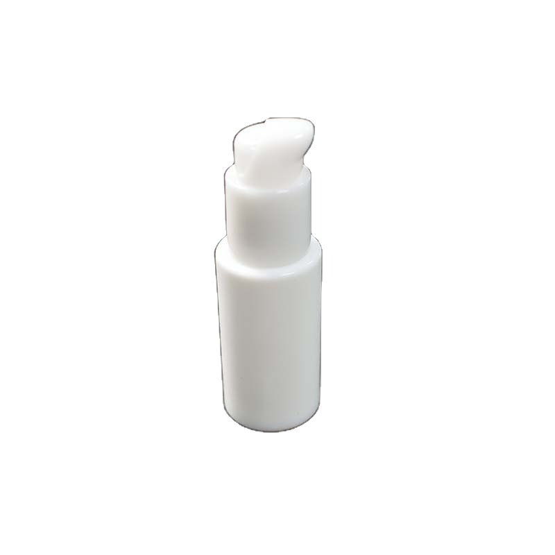 40ml White Ceramic Opal Glass Lotion Bottles Glass liquid powder foundation bottle with pump