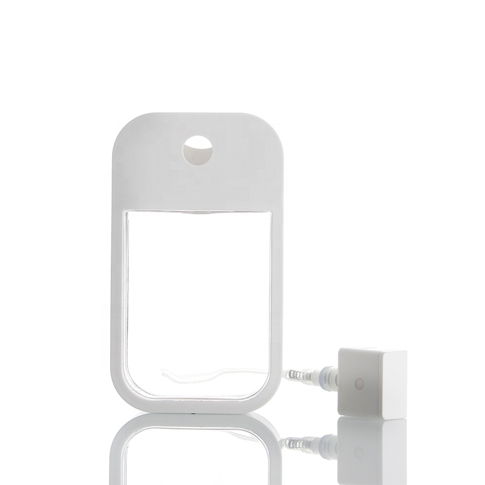 40ml factory Transparent Refillable Separate loading travel Fragrance Perfume press mouth sprayer portable plastic bottle