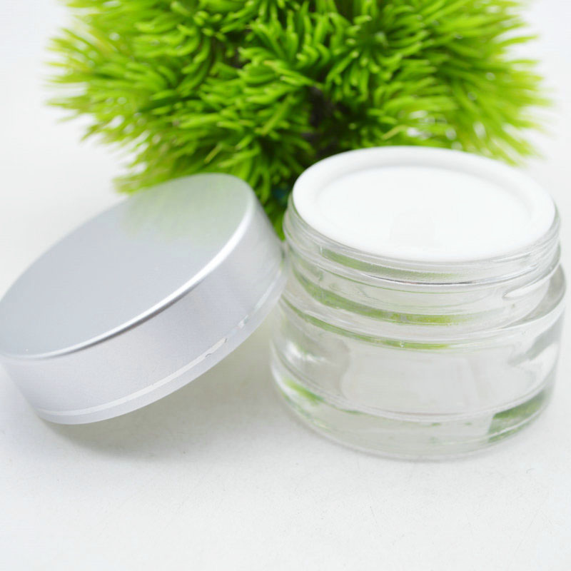 40ml  glass face cream jar eco friendly cosmetics packaging transparent  cosmetic cream jar body lotion containers
