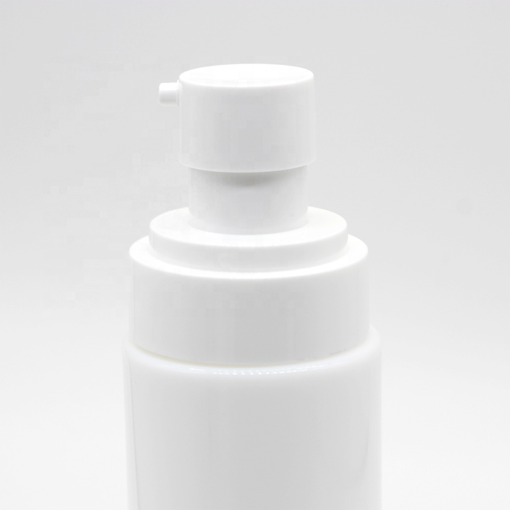 40ml white opal glass lotion bottle with pump