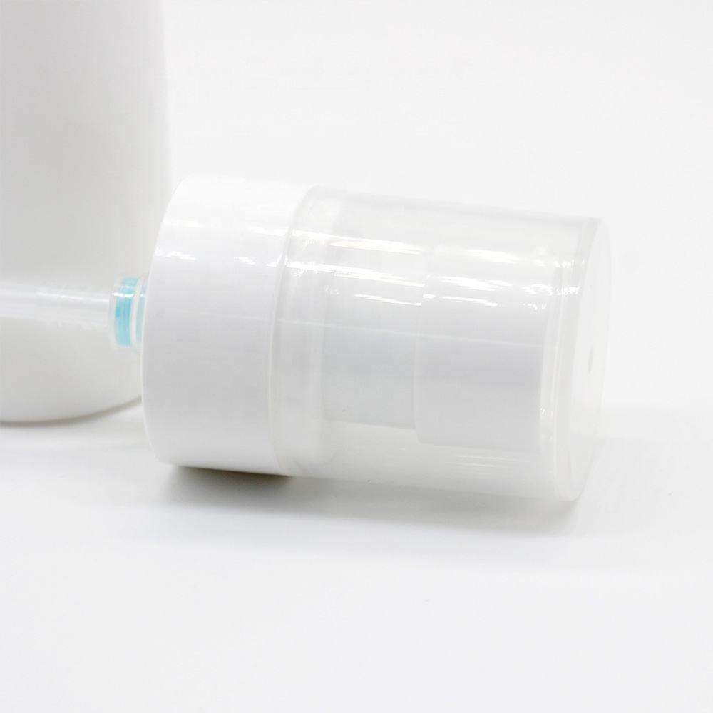 40ml white opal glass lotion bottle with pump