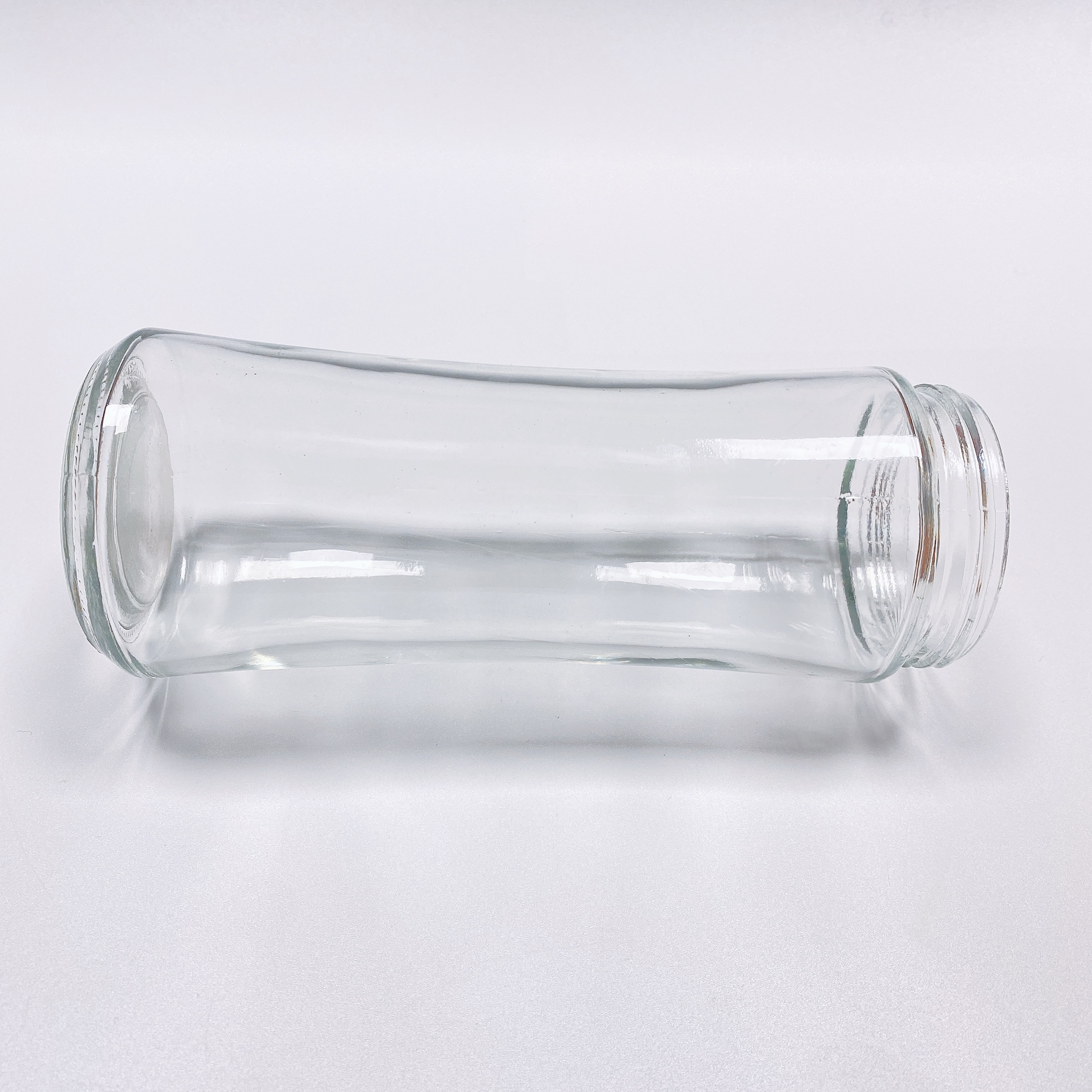410ml Wholesale Kitchenware Flint Clear storage customize food jar glass manufacturers