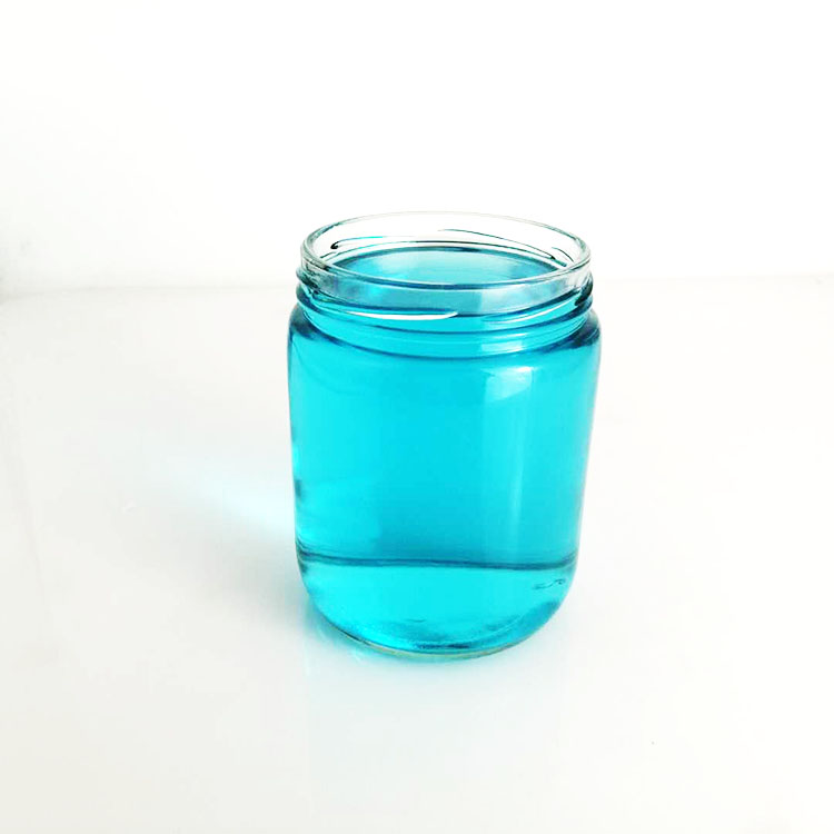 420ml 450ml 500ml wide mouth round pindakaas honey coconut oil food storage packaging glass jar