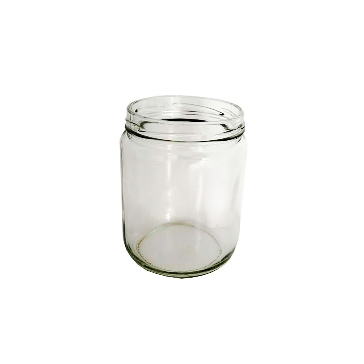 420ml 450ml 500ml wide mouth round pindakaas honey coconut oil food storage packaging glass jar