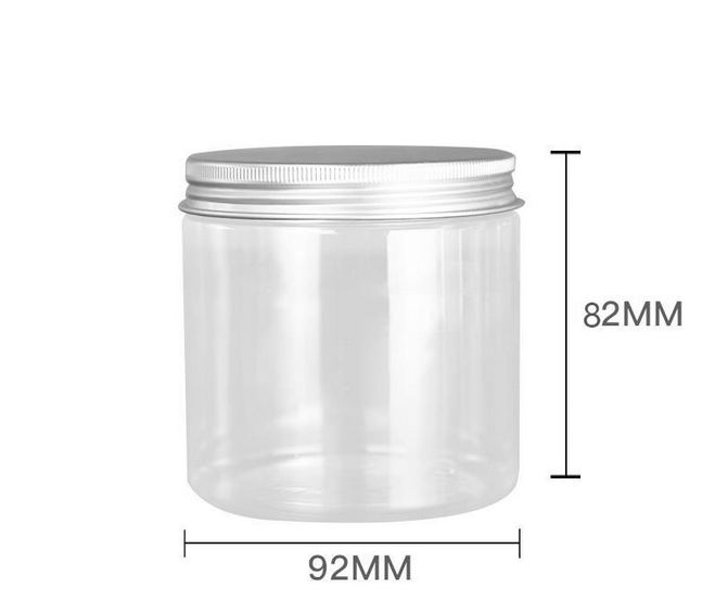 420ml 92mm diameter clear cosmetic pot for butter