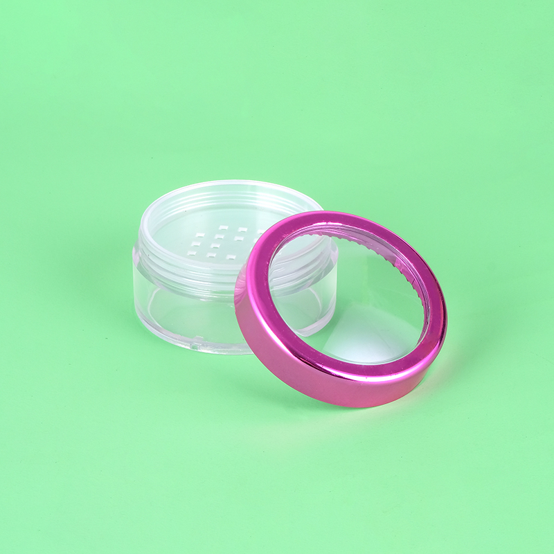 42g empty clear loose powder with sifters loose setting powder face powder cream container for make up