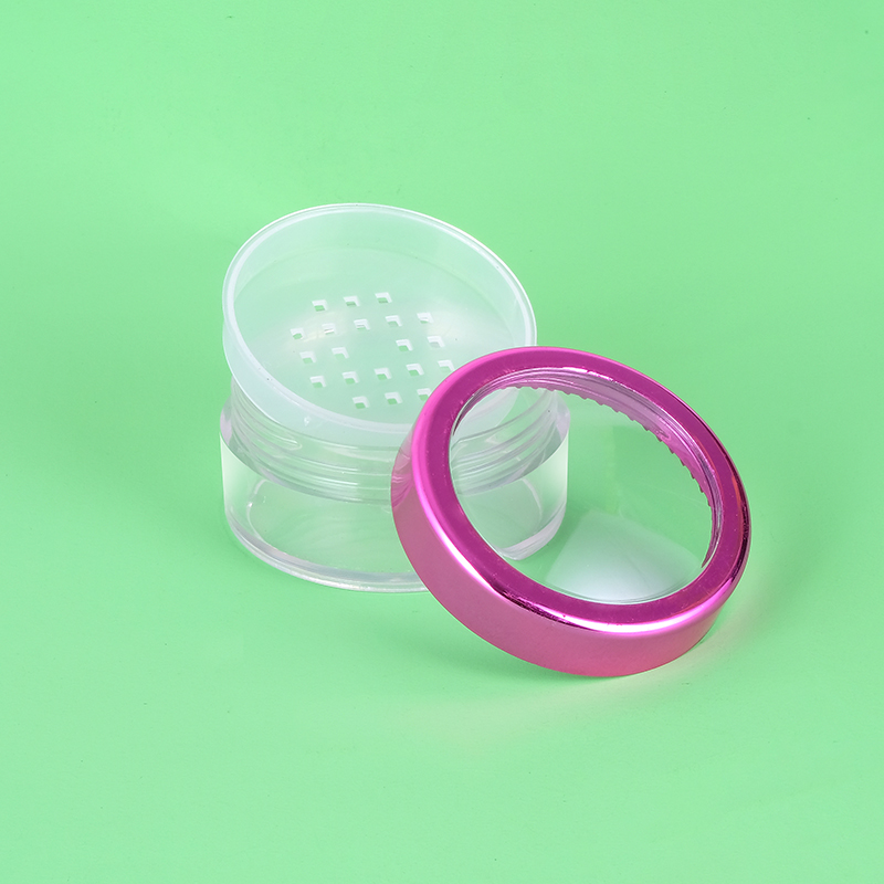 42g empty clear loose powder with sifters loose setting powder face powder cream container for make up