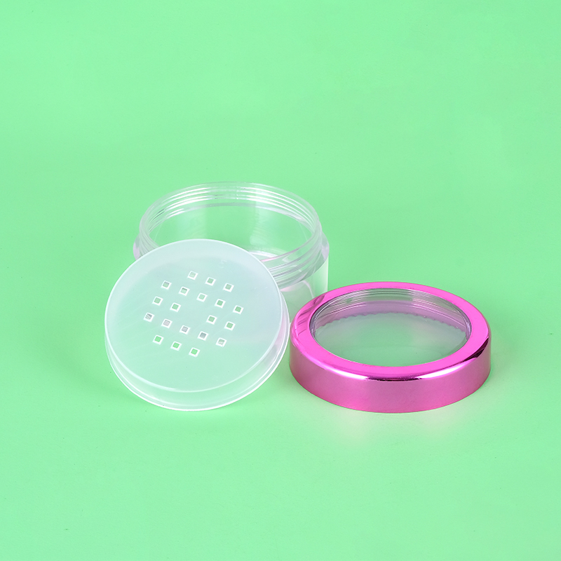 42g empty clear loose powder with sifters loose setting powder face powder cream container for make up