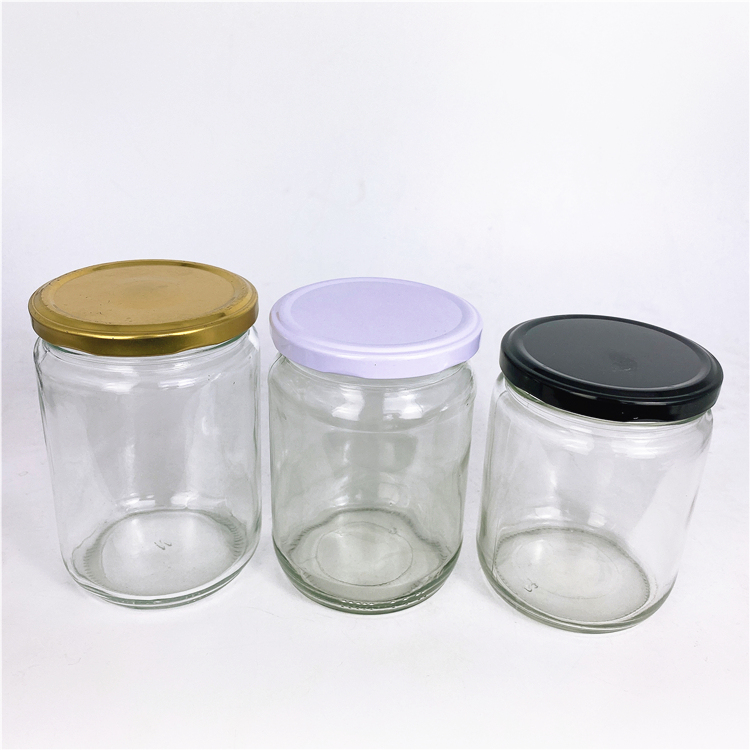 430ml 500ml16oz packing wide mouth pickle honey food storage jar glass with sealed twist off cap