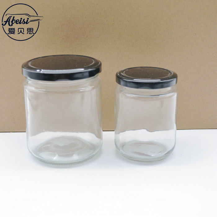 450 ml 400ml glass container wholesale clear glass jar for jam