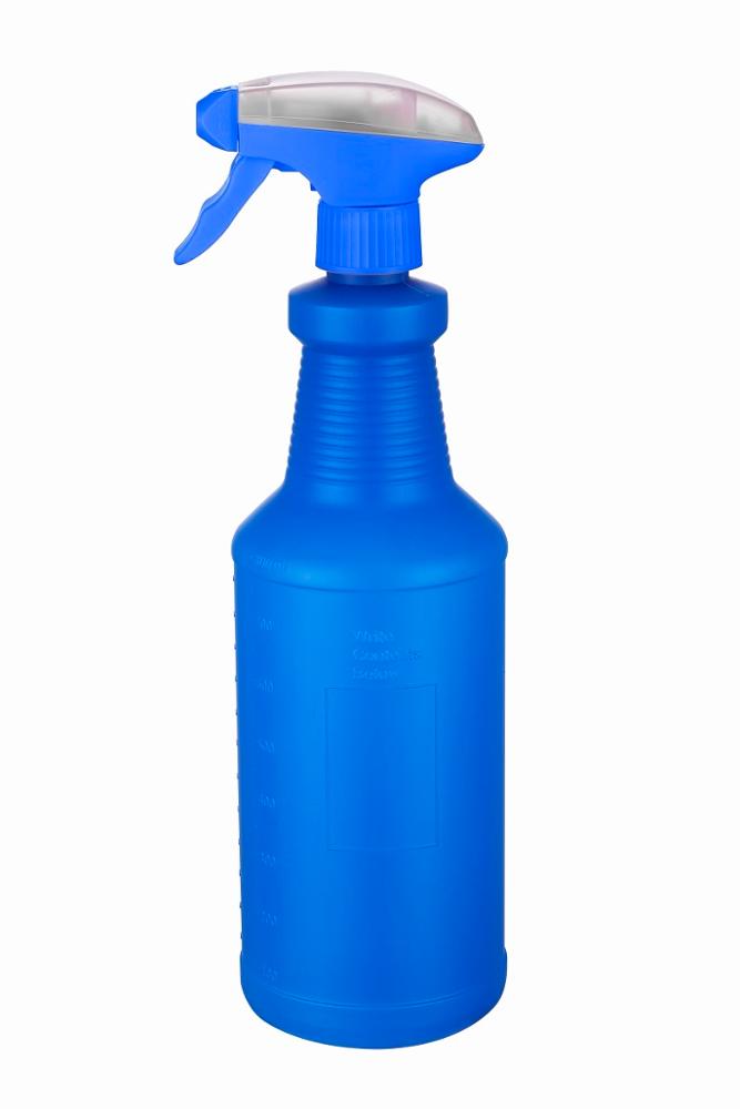 450ml 710ml 1000ml HDPE chemical bottle with trigger sprayer made in China