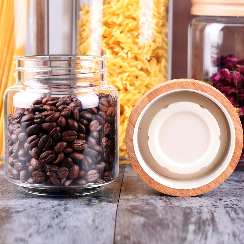 450ml 750ml airtight food glass storage bottles jar for spaghetti