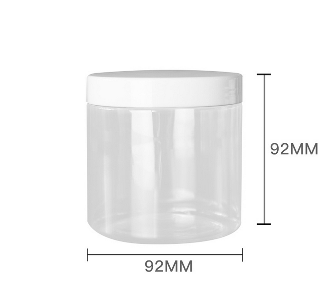 450ml 92mm diameter pet cosmetics packaging container