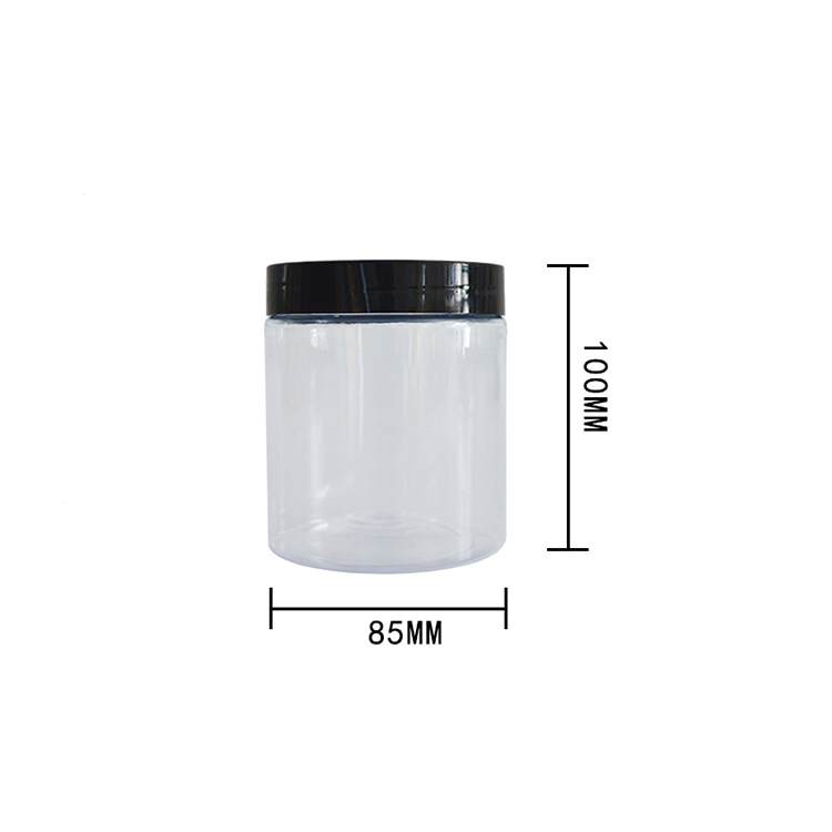 450ml Food Grade Clear Sealed Pet Honey Plastic Food Storage Jar With Lid