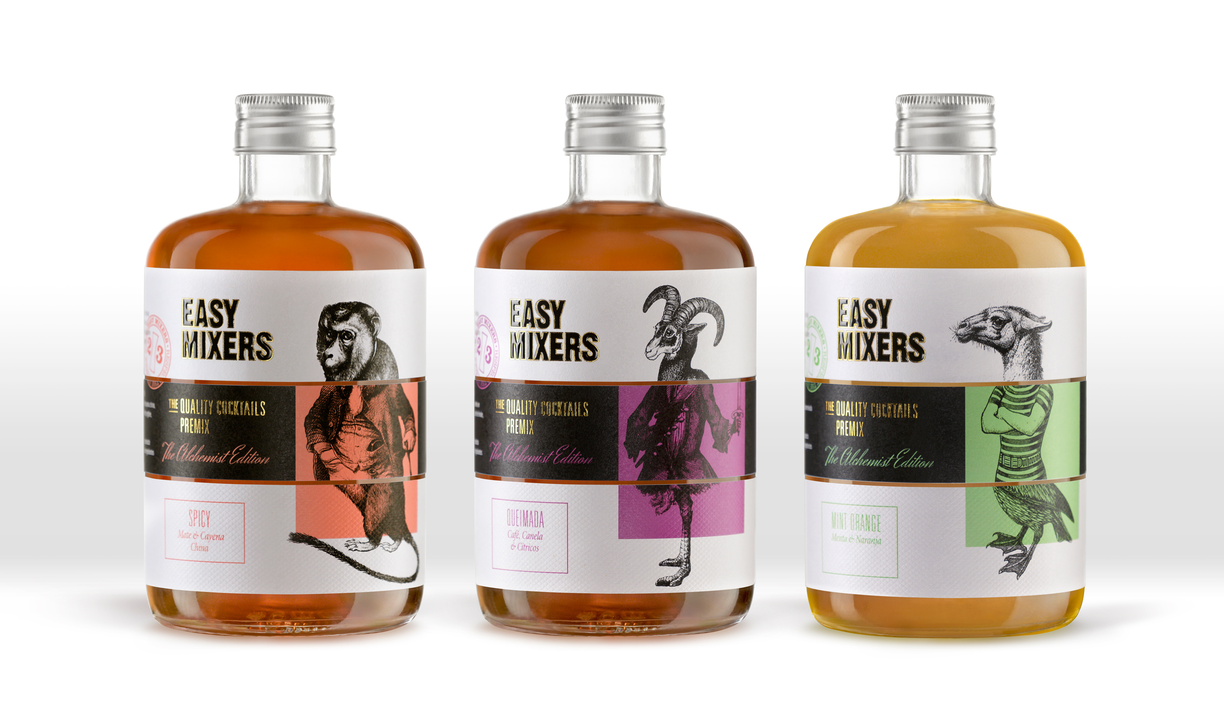 450ml High-end Customer-made Clear Round Mixed Cocktail Glass Bottle