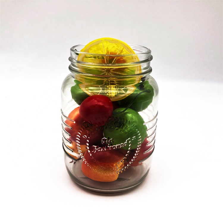 450ml custom engrave glass mason jar with rose gold lid