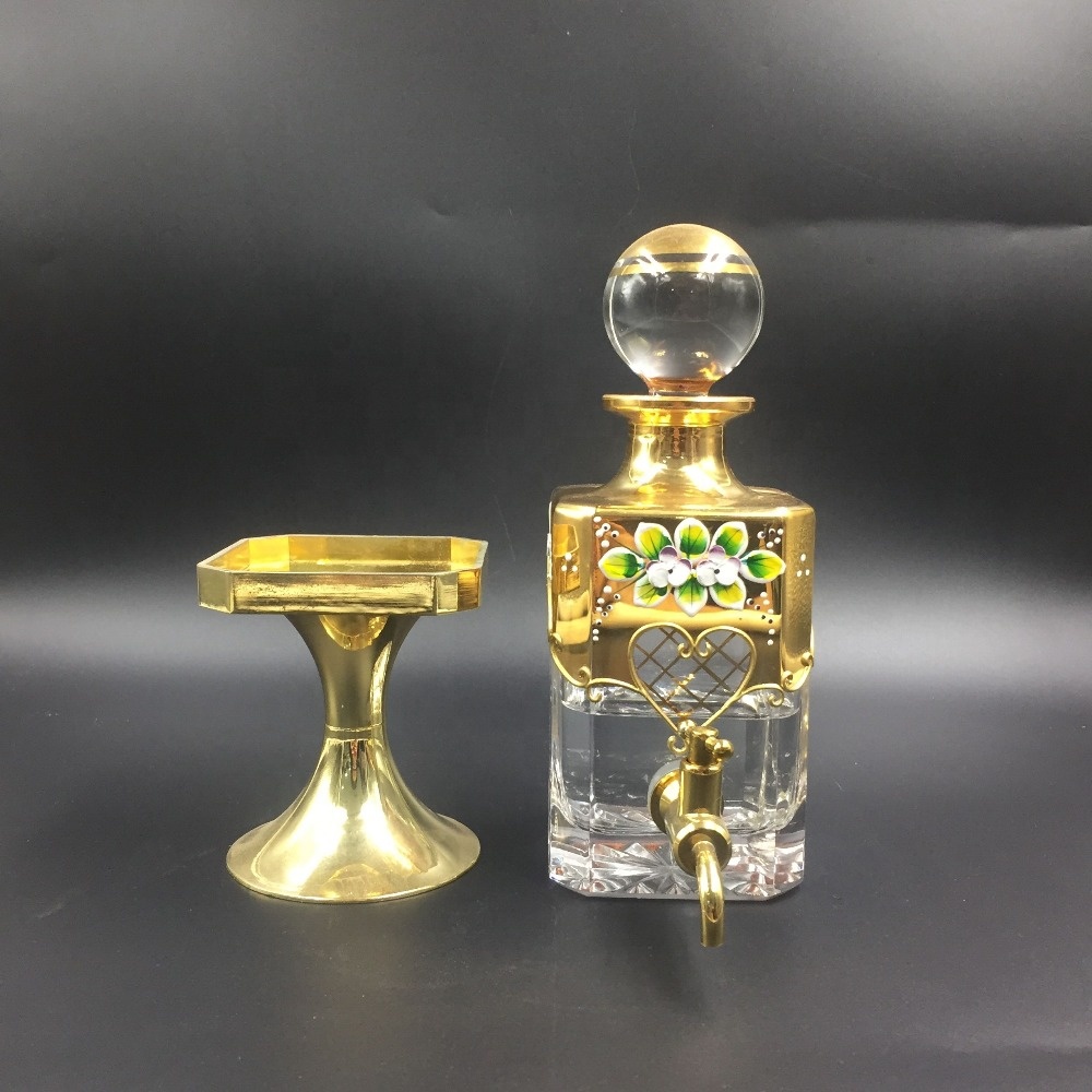 450ml dubai perfume oil bottle with tap