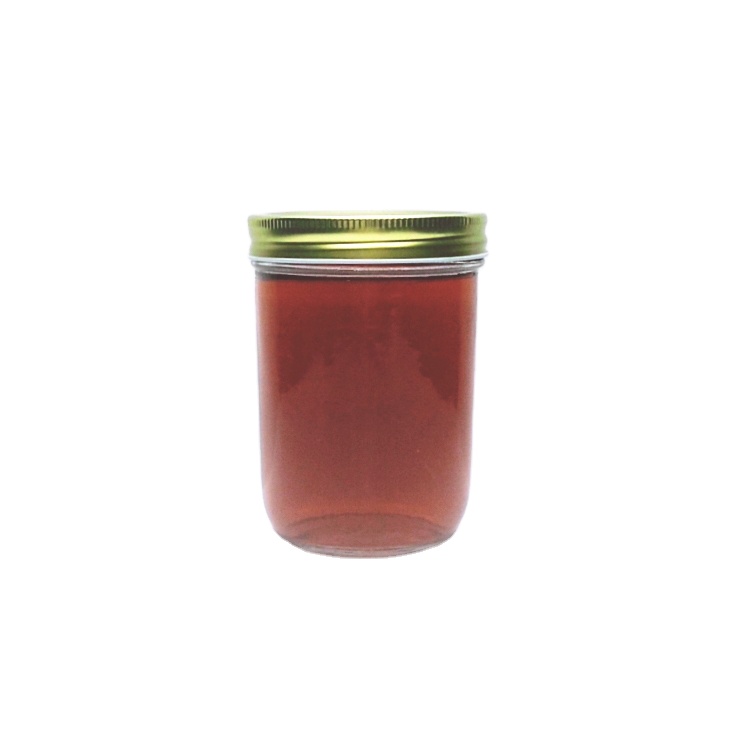 450ml food grade wide mouth cylinder mason jar glass storage jar with metal lid