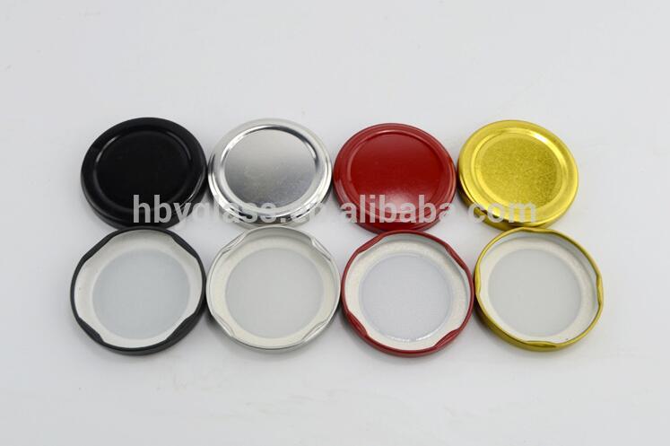 45ML mini square honey glass jar with metal cap