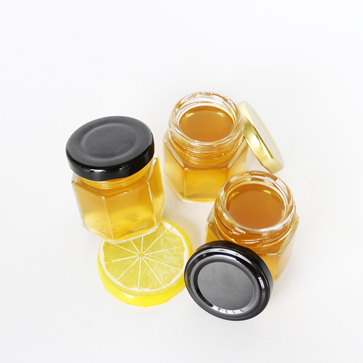 45ml 60ml100ml 180ml 380ml 500ml Glass Food Honey Jam Juice Jar With Tinplate Lid