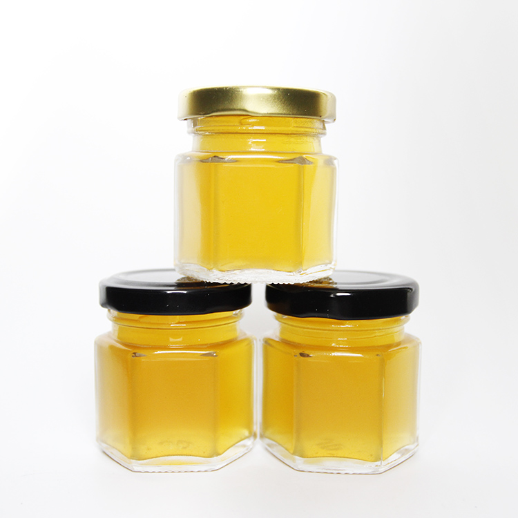 45ml 60ml100ml 180ml 380ml 500ml Glass Food Honey Jam Juice Jar With Tinplate Lid