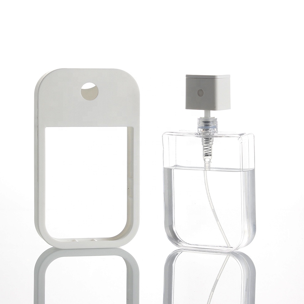 45ml hot factory Transparent Refillable Separate loading travel Fragrance Perfume press mouth sprayer travel perfume atomizer