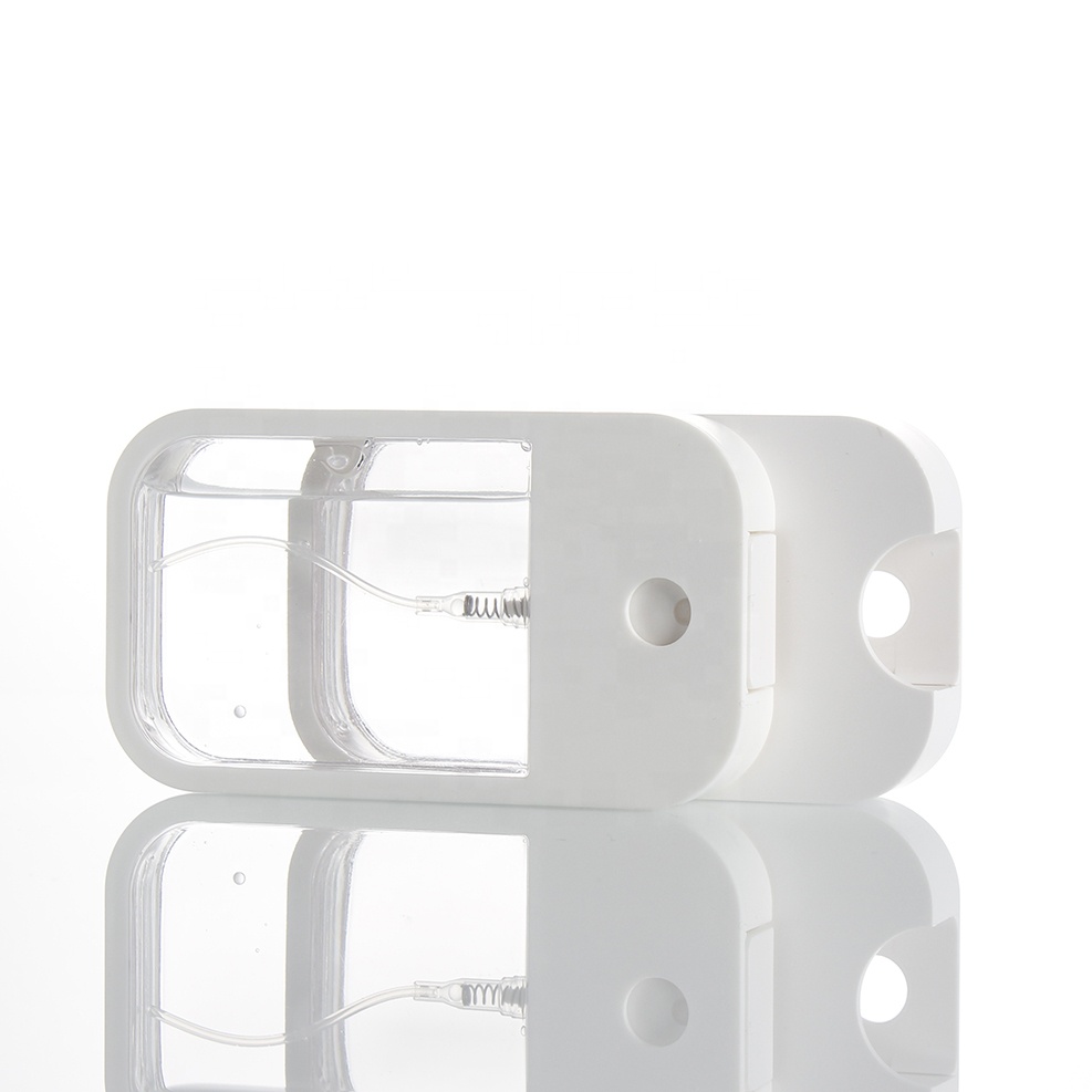 45ml hot factory Transparent Refillable Separate loading travel Fragrance Perfume sprayer credit card portable plastic bottle